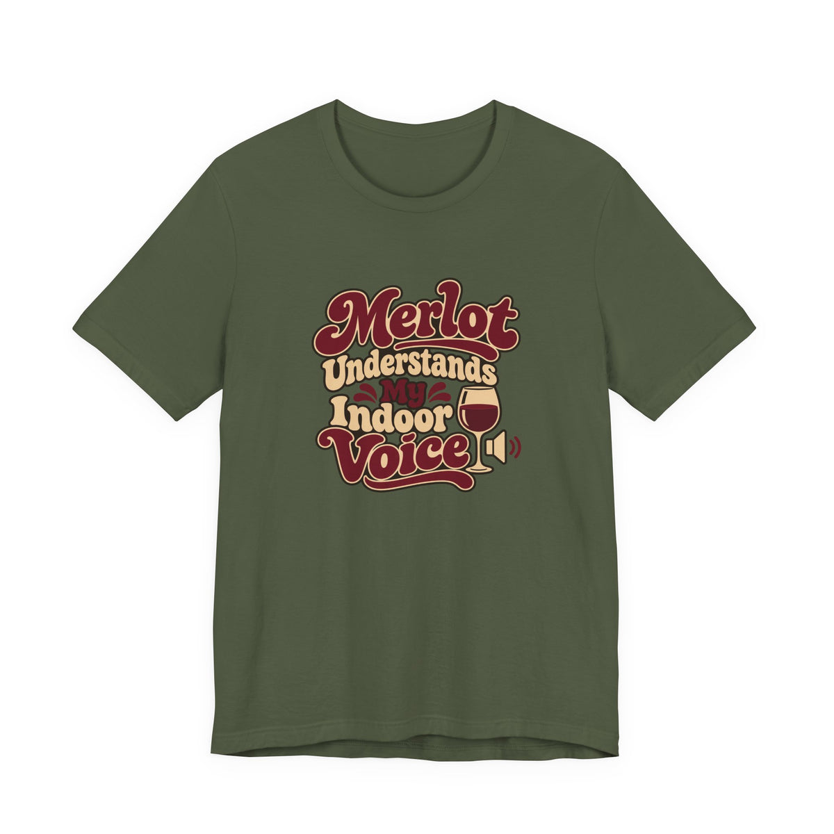 Merlot Indoor Voice Tee