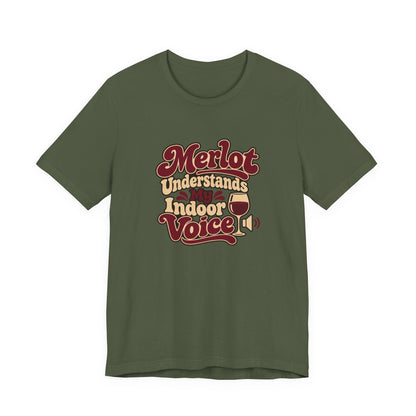Merlot Indoor Voice Tee