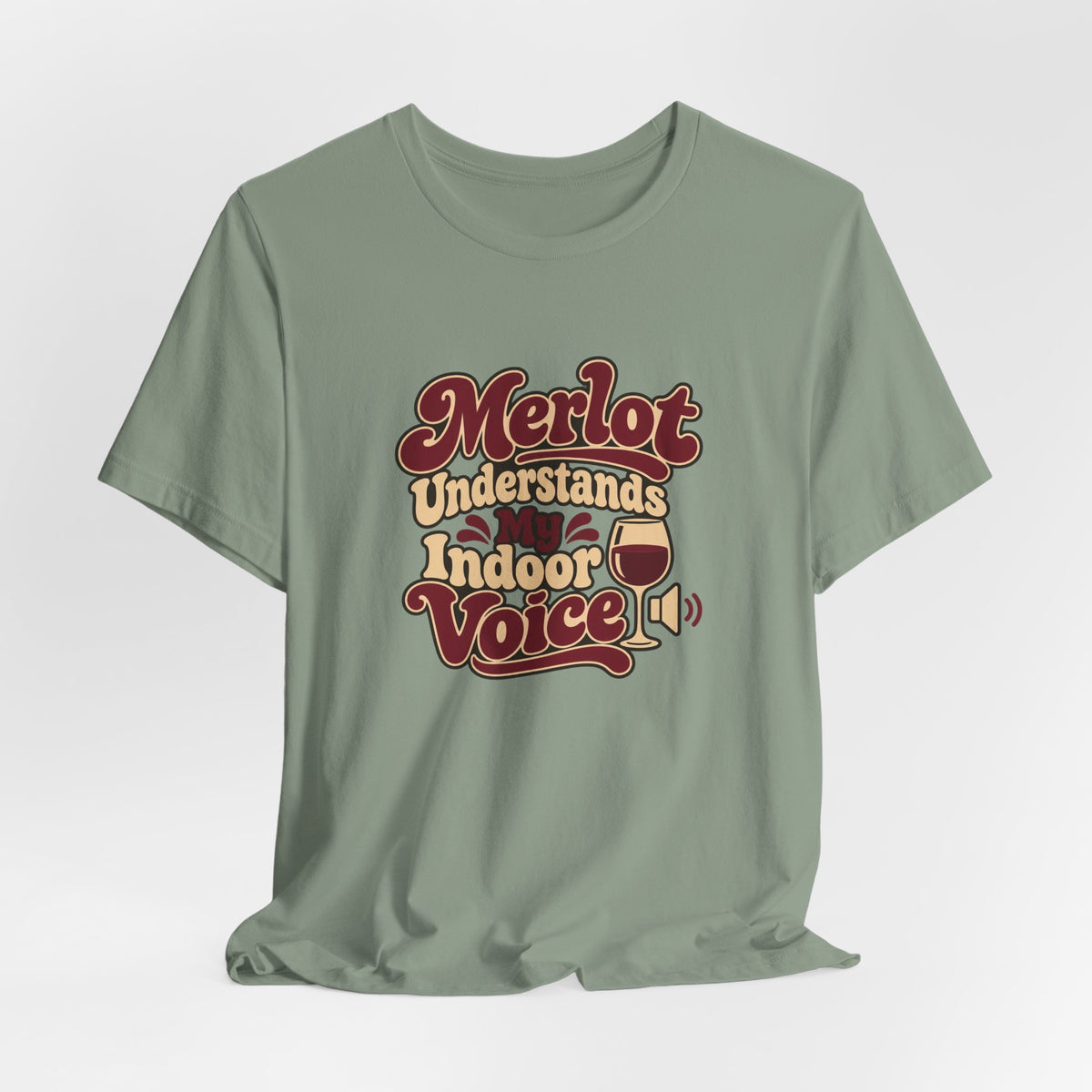 Merlot Indoor Voice Tee