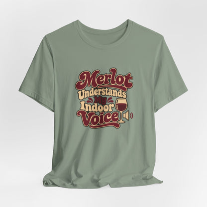 Merlot Indoor Voice Tee