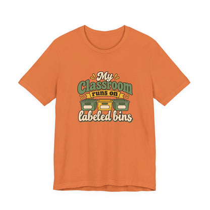 Labeled Bins Classroom Shirt