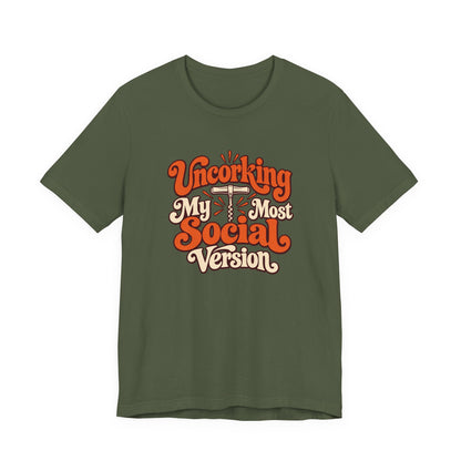 Social Version Wine Shirt