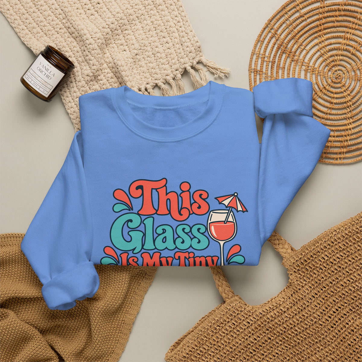 Tiny Vacation Wine Sweatshirt