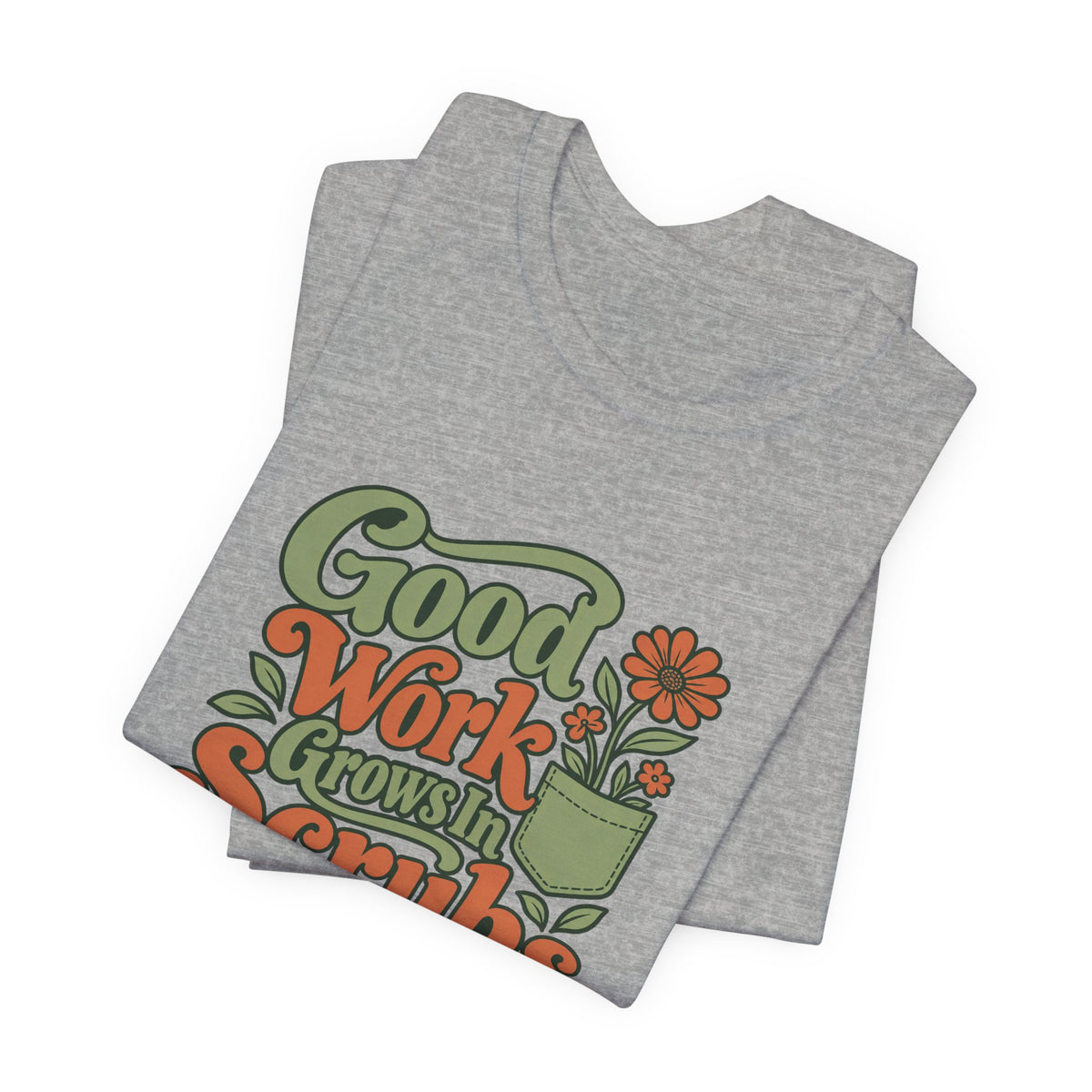 Scrub Life Bloom Retro Tee