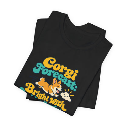 Corgi Forecast Retro Tee