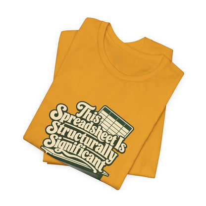 Spreadsheet Structural Support Tee