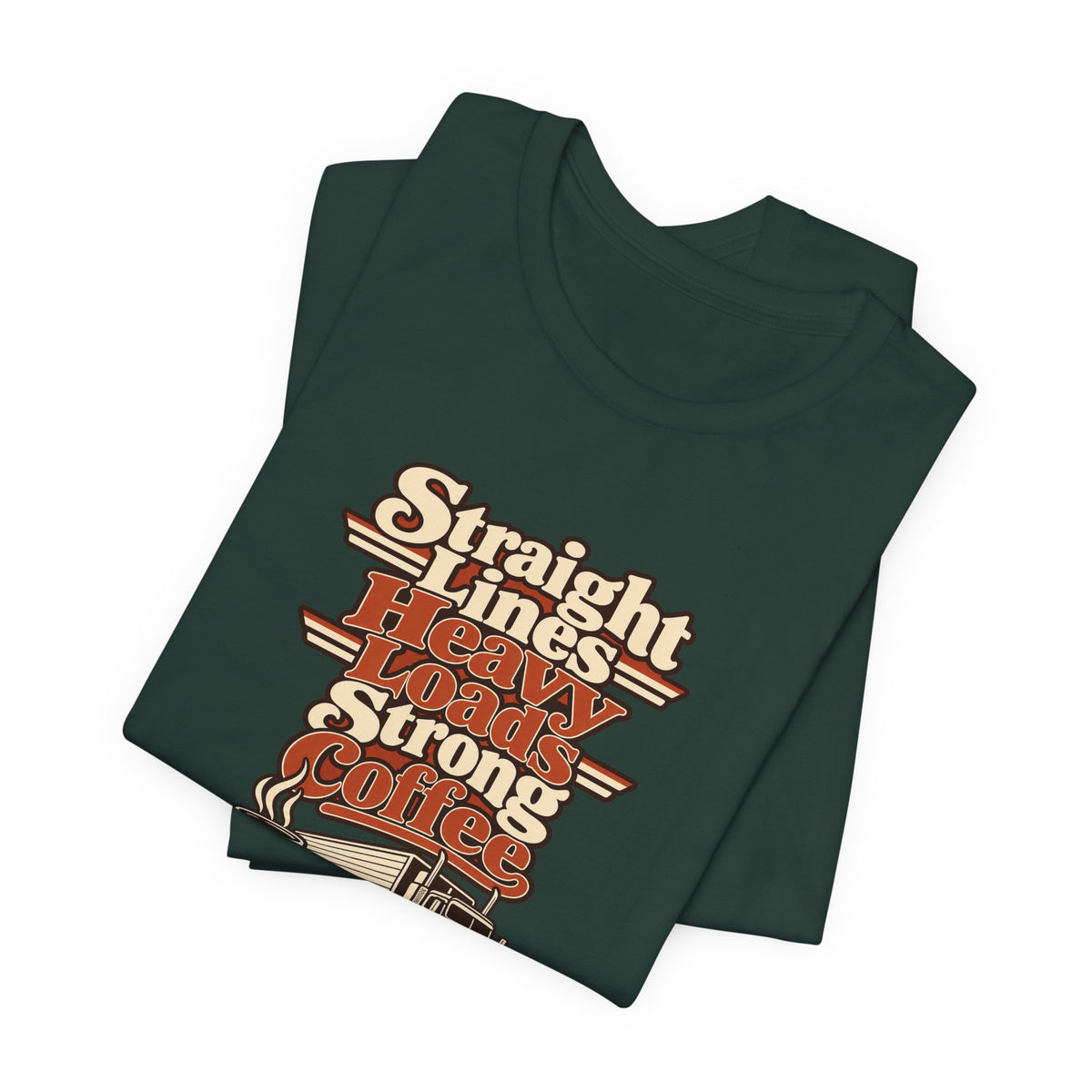 Trailer Lines Trucker Retro Tee