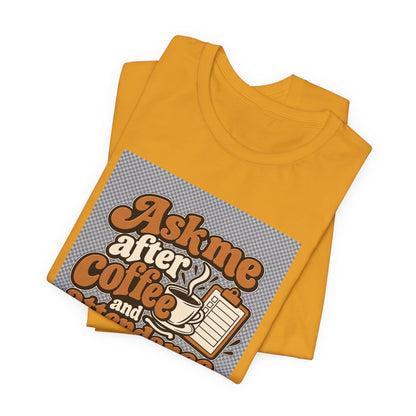 Coffee Attendance Teacher Tee
