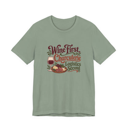 Charcuterie Logistics Wine Shirt
