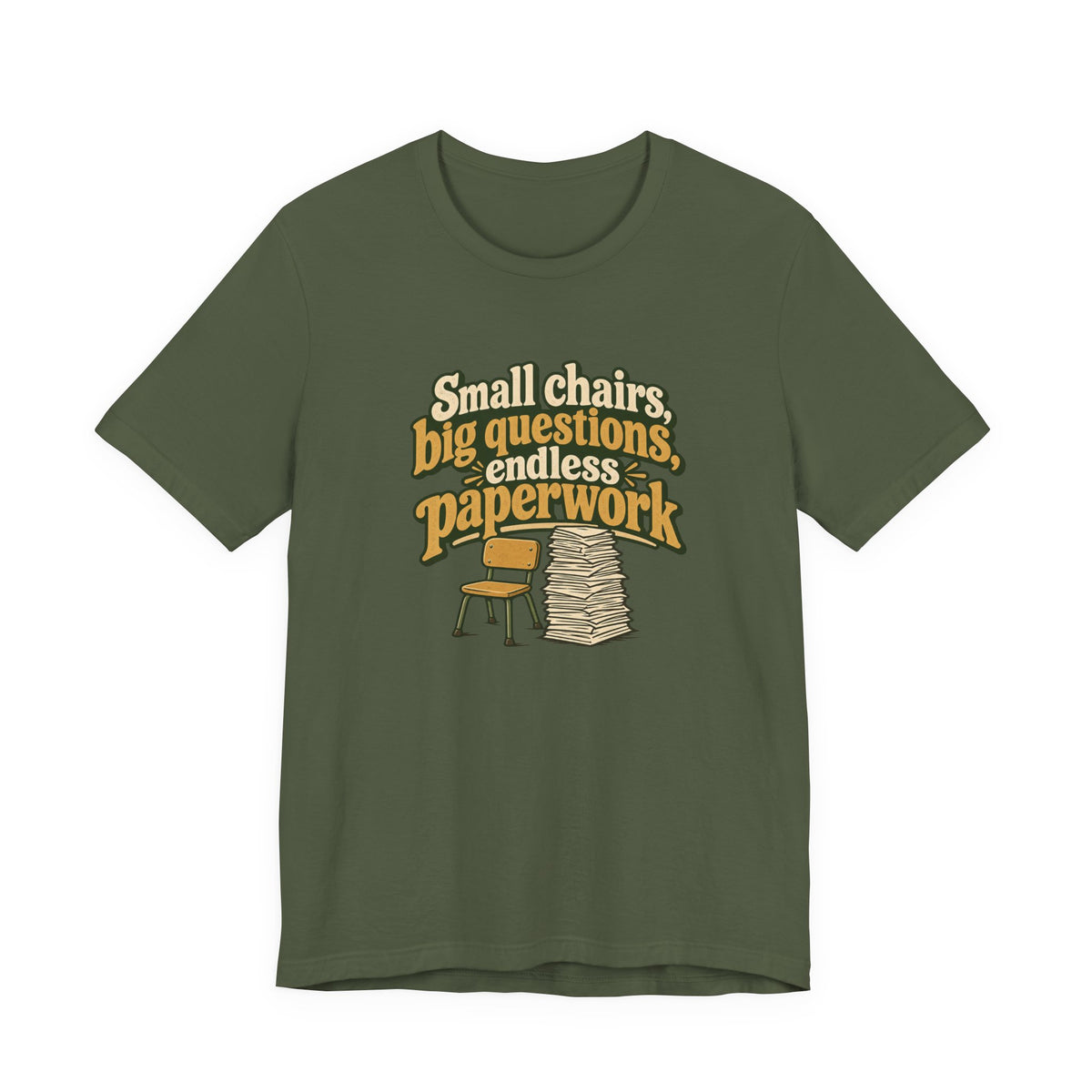 Small Chairs Big Questions Tee