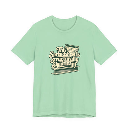 Spreadsheet Structural Support Tee