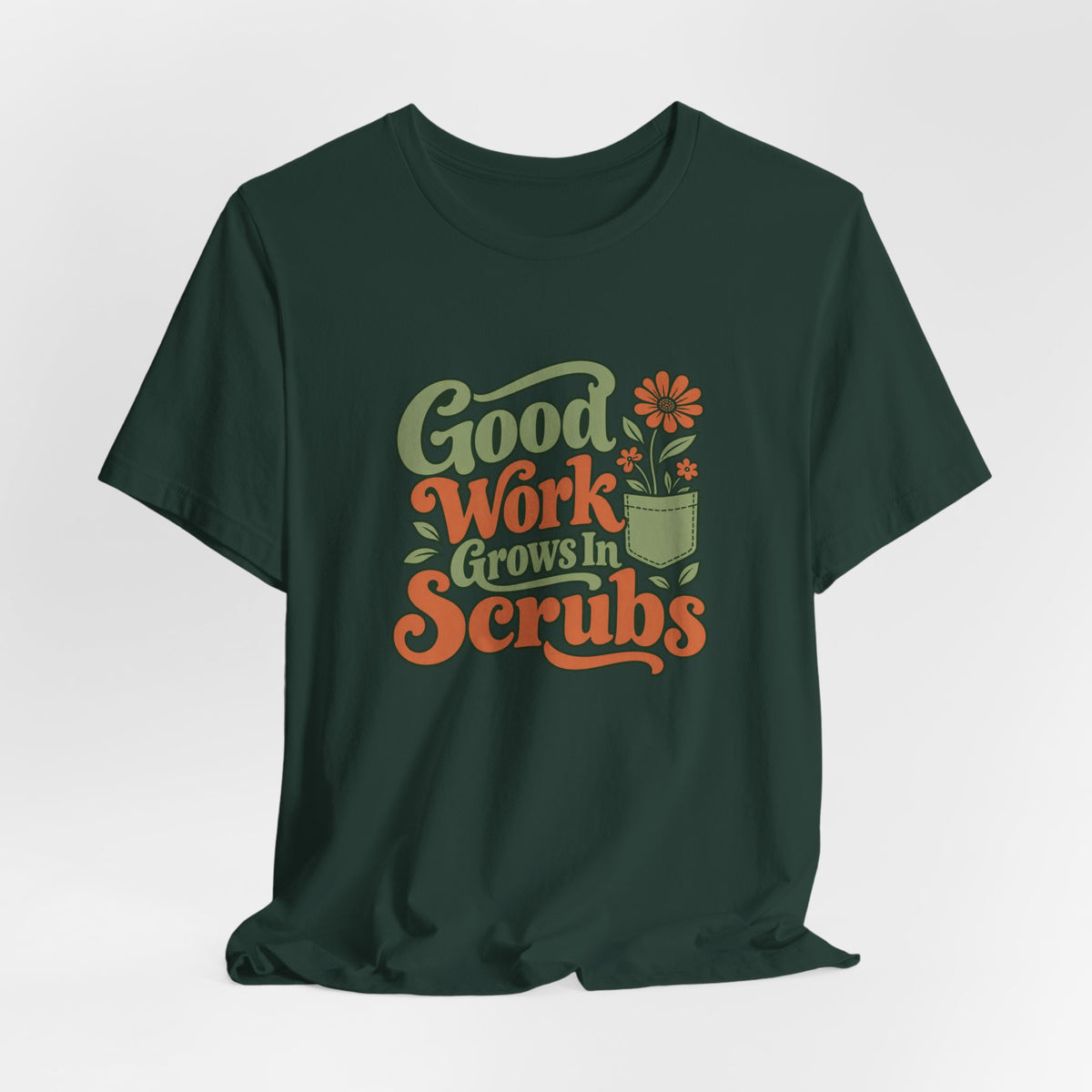 Scrub Life Bloom Retro Tee