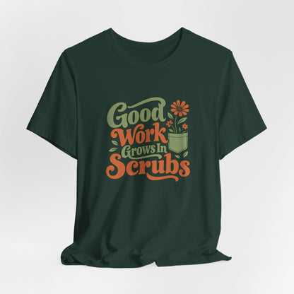 Scrub Life Bloom Retro Tee