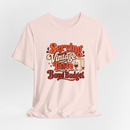 Boxed Budget Wine Tee