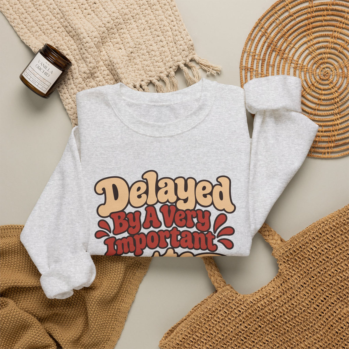 Latte Delay Retro Sweatshirt