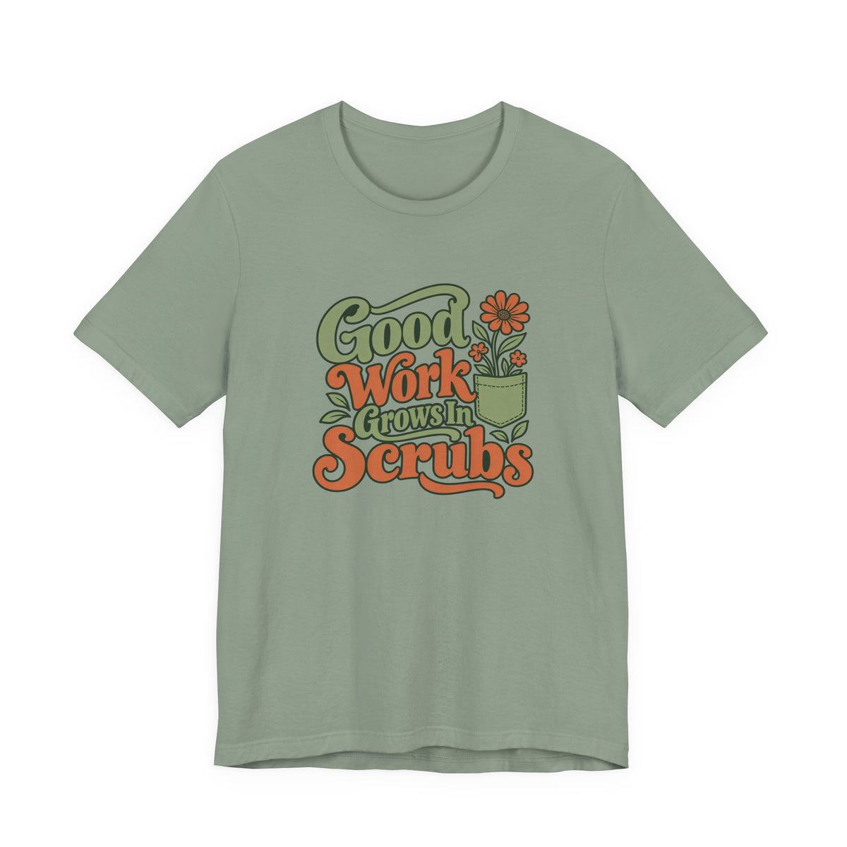 Scrub Life Bloom Retro Tee