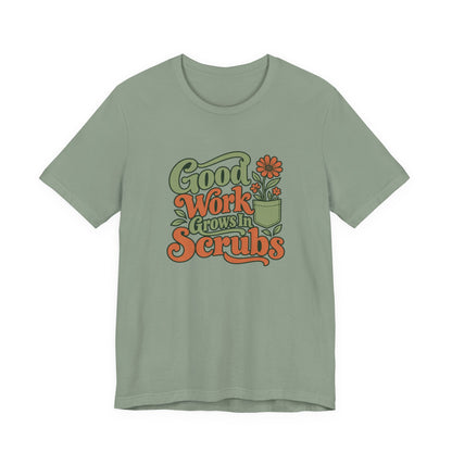 Scrub Life Bloom Retro Tee