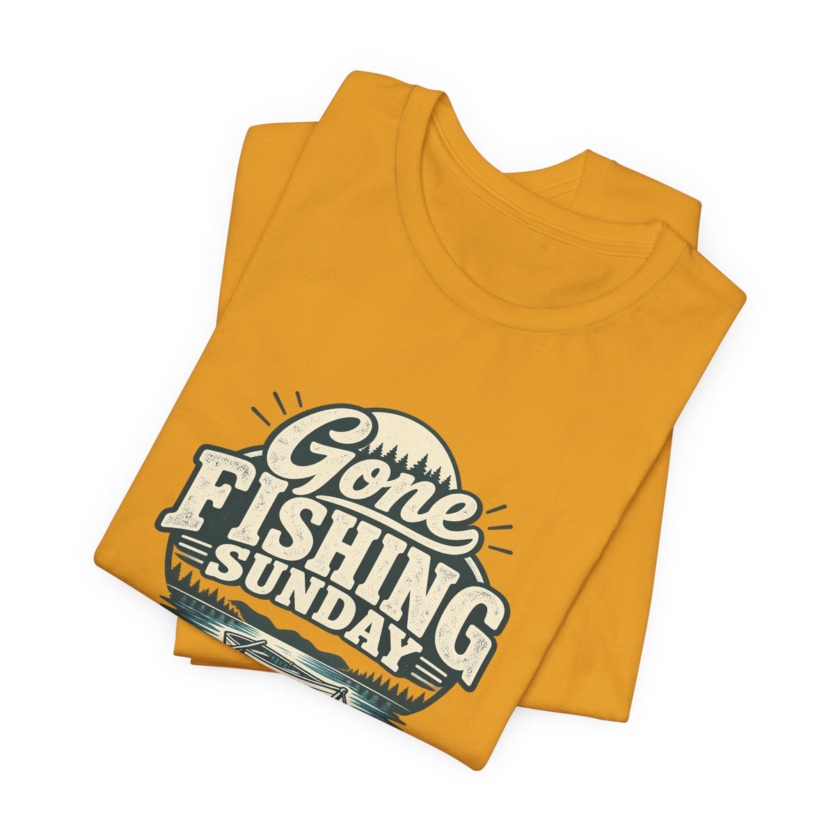 Gone Fishing Sunday Tee