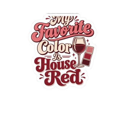 House Red Color Club Sticker