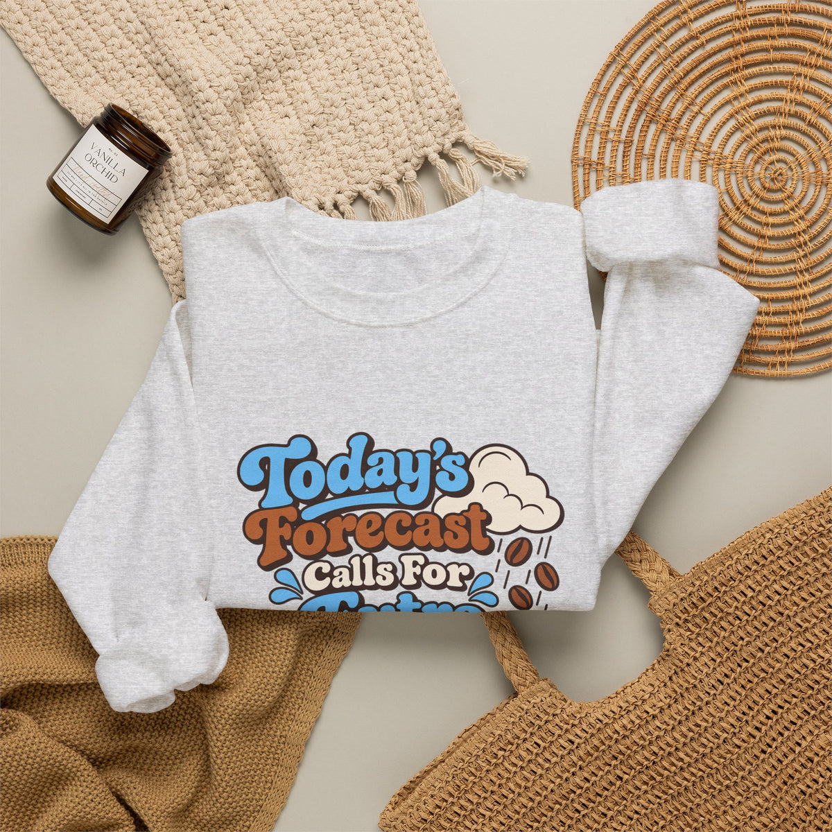Caffeine Forecast Retro Sweatshirt