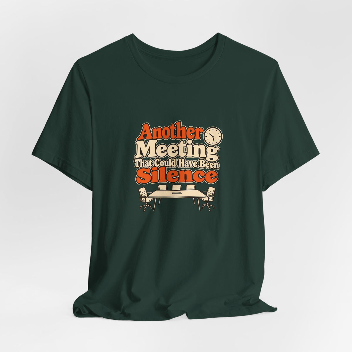 Meeting Silence Retro Office Tee