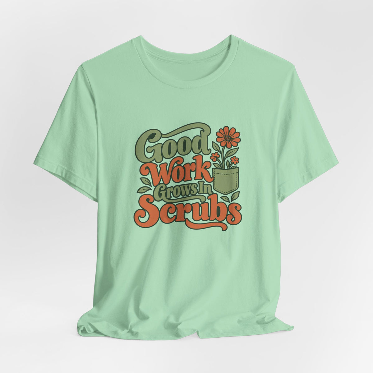 Scrub Life Bloom Retro Tee