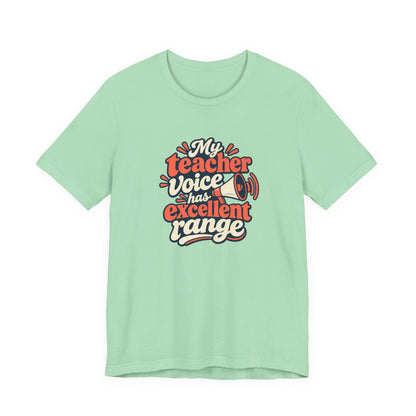Teacher Voice Range Retro Shirt