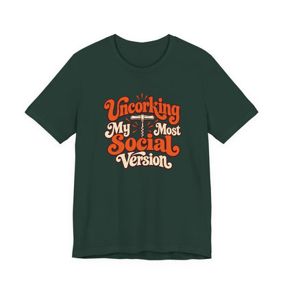 Social Version Wine Shirt