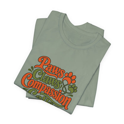 Paws Claws Compassion Vet Tee
