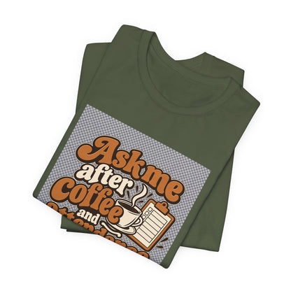 Coffee Attendance Teacher Tee
