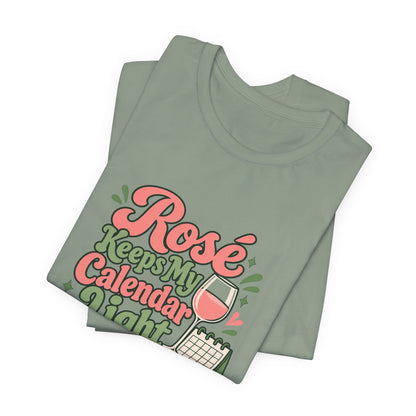 Rosé Calendar Retro Tee
