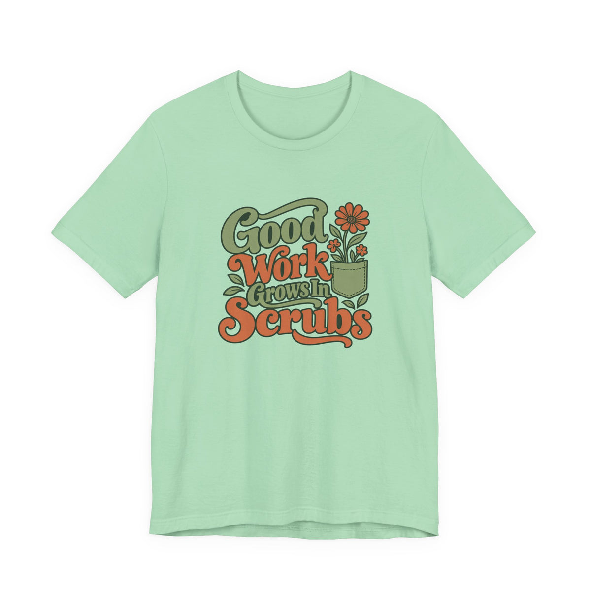 Scrub Life Bloom Retro Tee