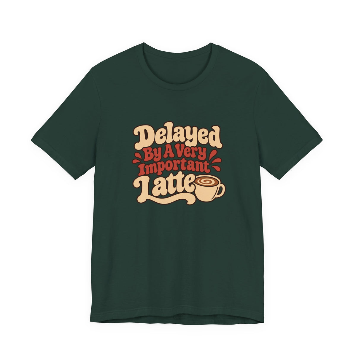 Latte Delay Retro Tee