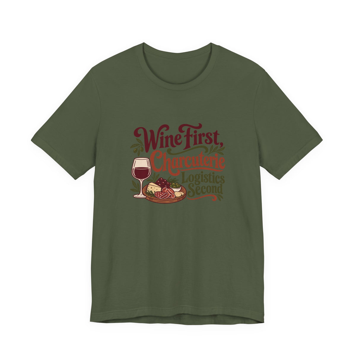 Charcuterie Logistics Wine Shirt