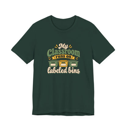 Labeled Bins Classroom Shirt