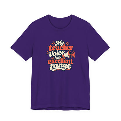 Teacher Voice Range Retro Shirt
