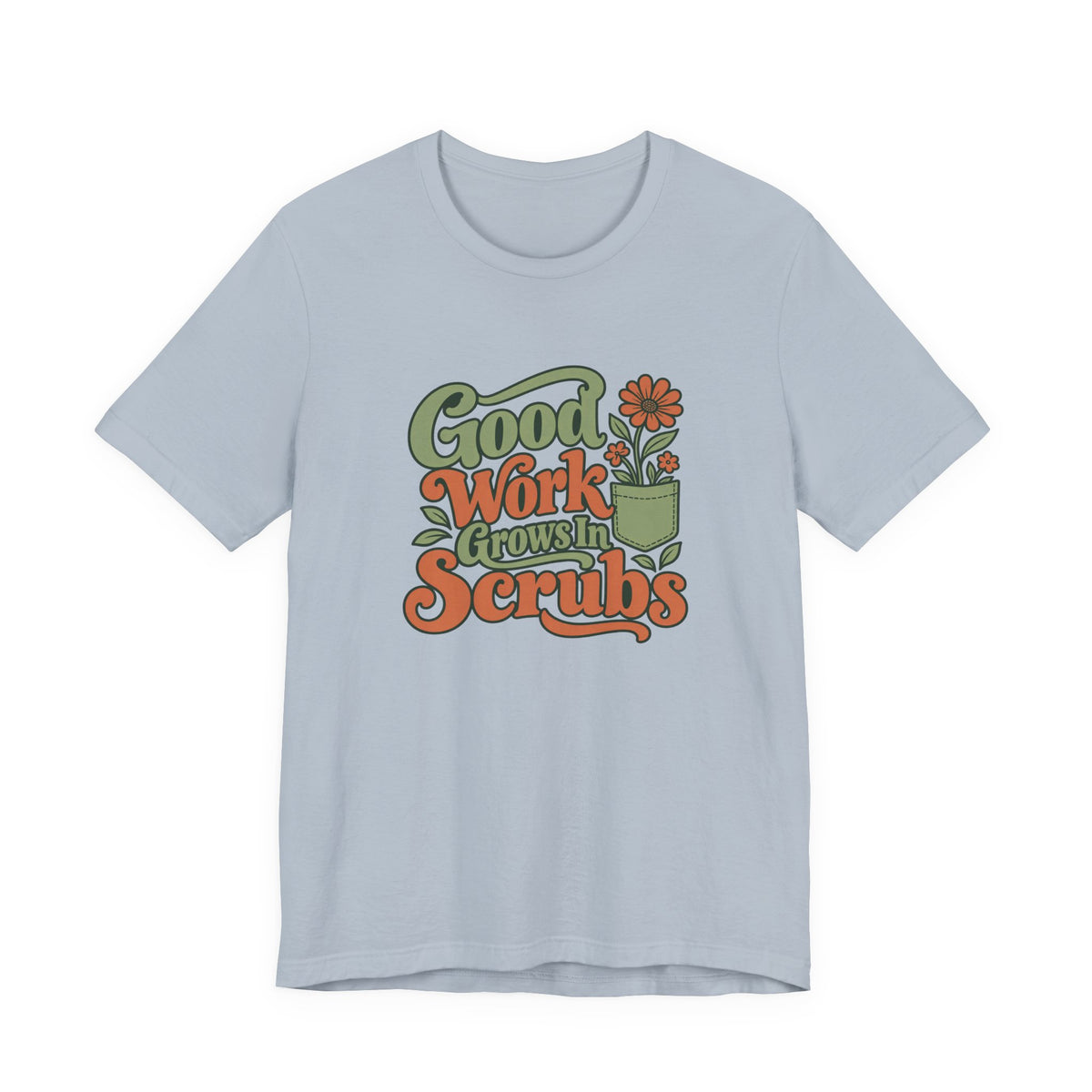 Scrub Life Bloom Retro Tee
