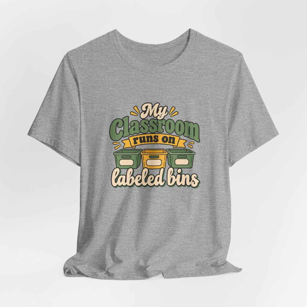 Labeled Bins Classroom Shirt