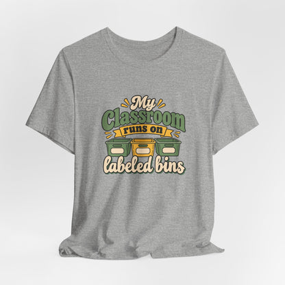 Labeled Bins Classroom Shirt