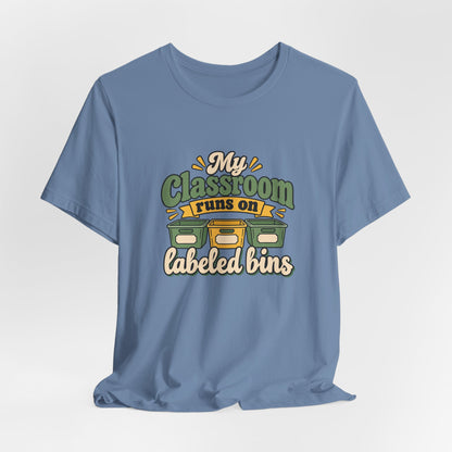 Labeled Bins Classroom Shirt