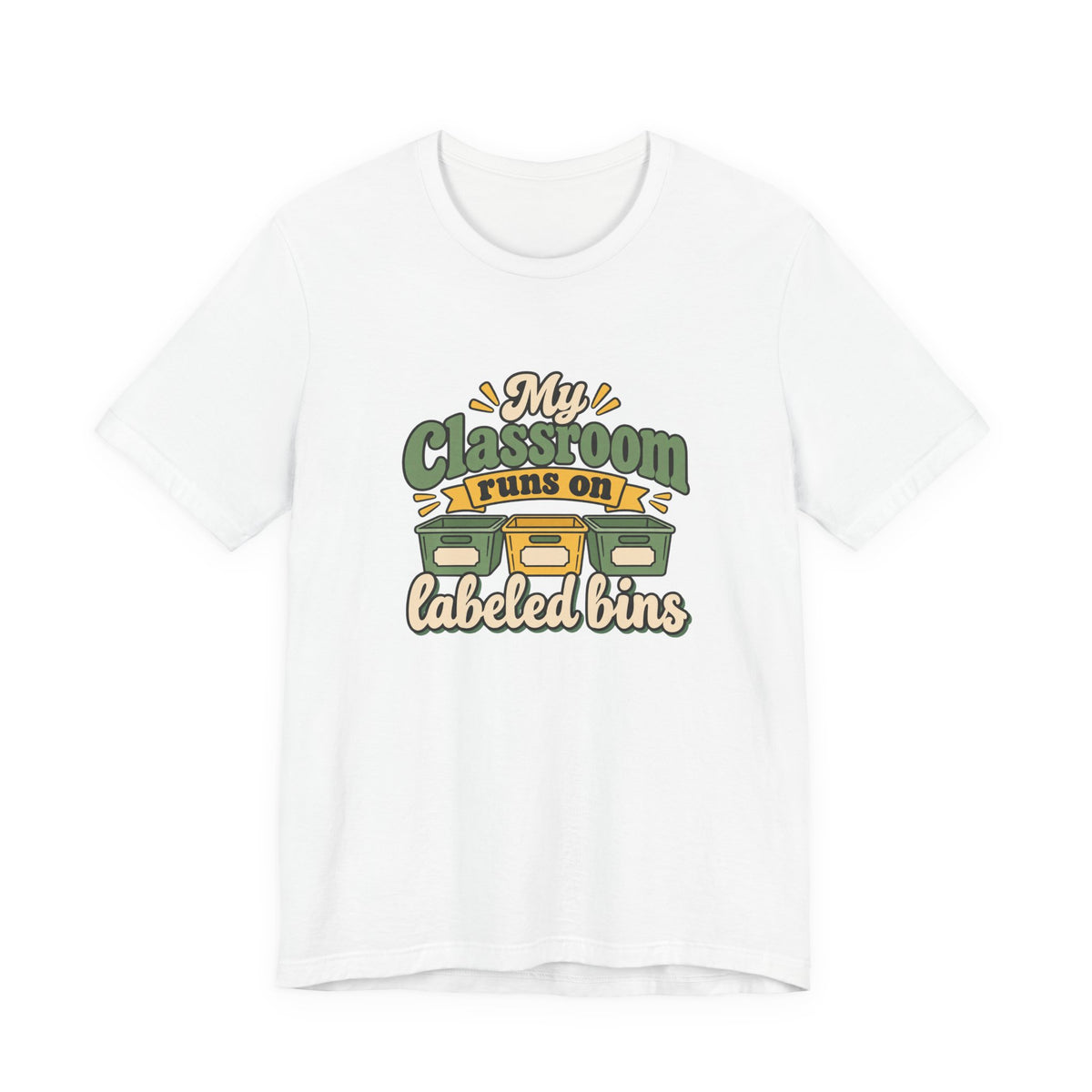 Labeled Bins Classroom Shirt