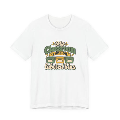 Labeled Bins Classroom Shirt