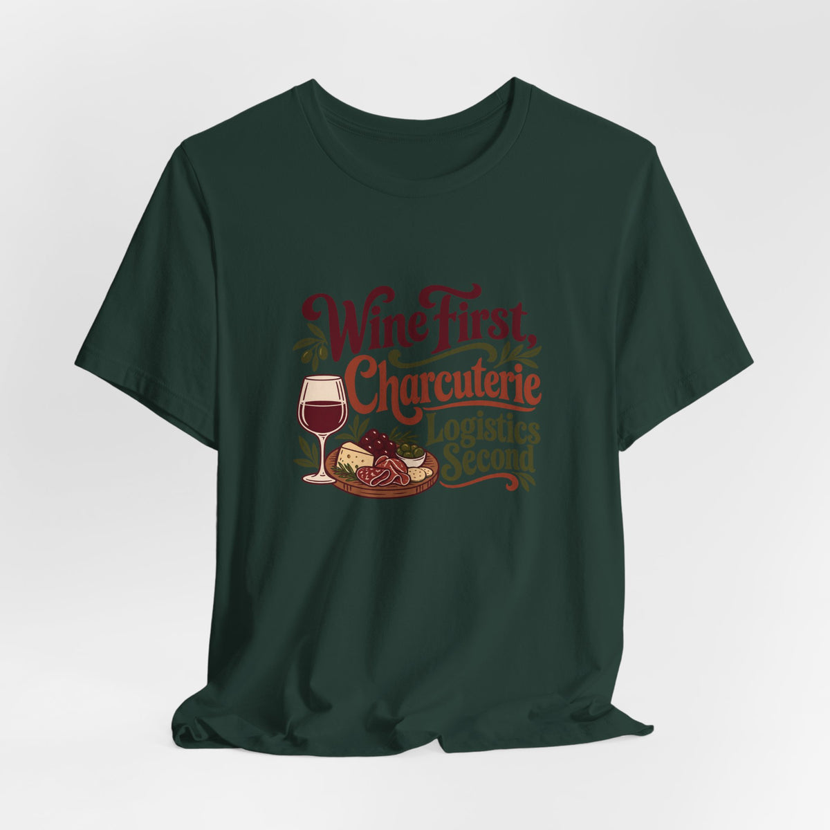 Charcuterie Logistics Wine Shirt