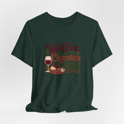 Charcuterie Logistics Wine Shirt