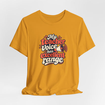 Teacher Voice Range Retro Shirt