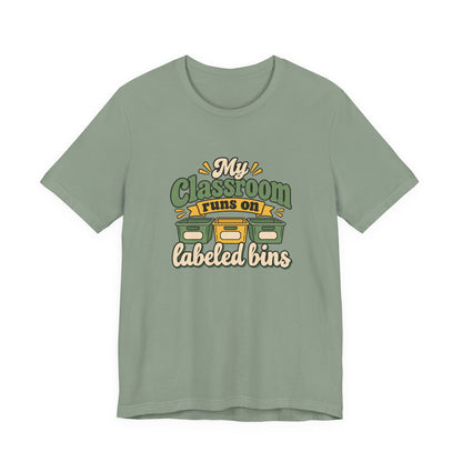 Labeled Bins Classroom Shirt