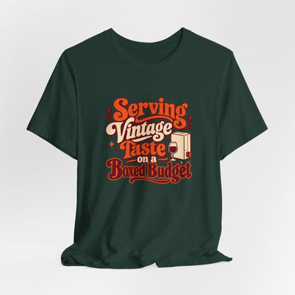 Boxed Budget Wine Tee
