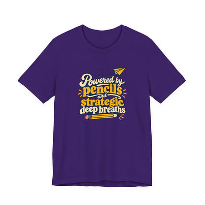 Strategic Deep Breaths Teacher Tee