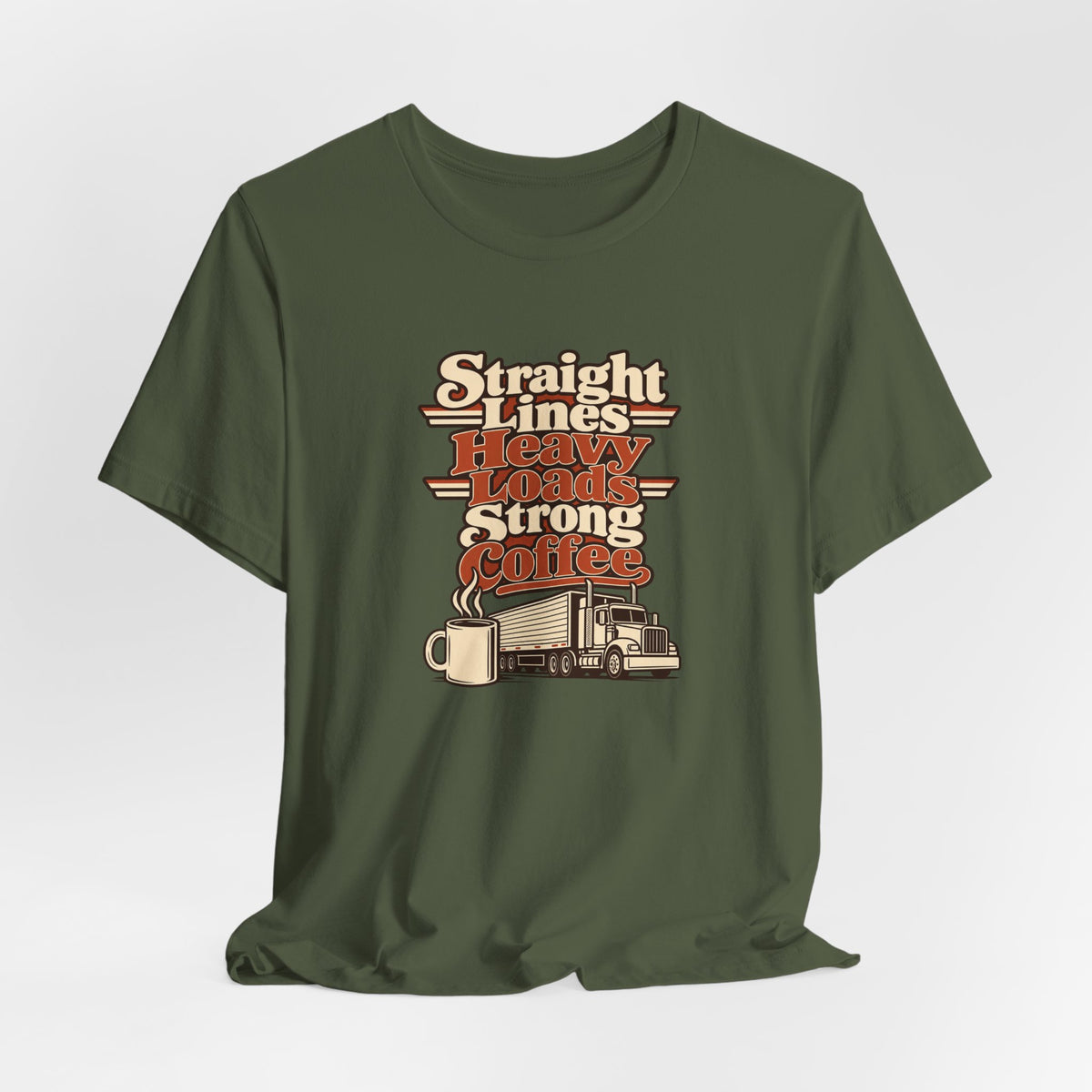 Trailer Lines Trucker Retro Tee