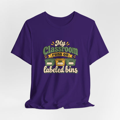 Labeled Bins Classroom Shirt